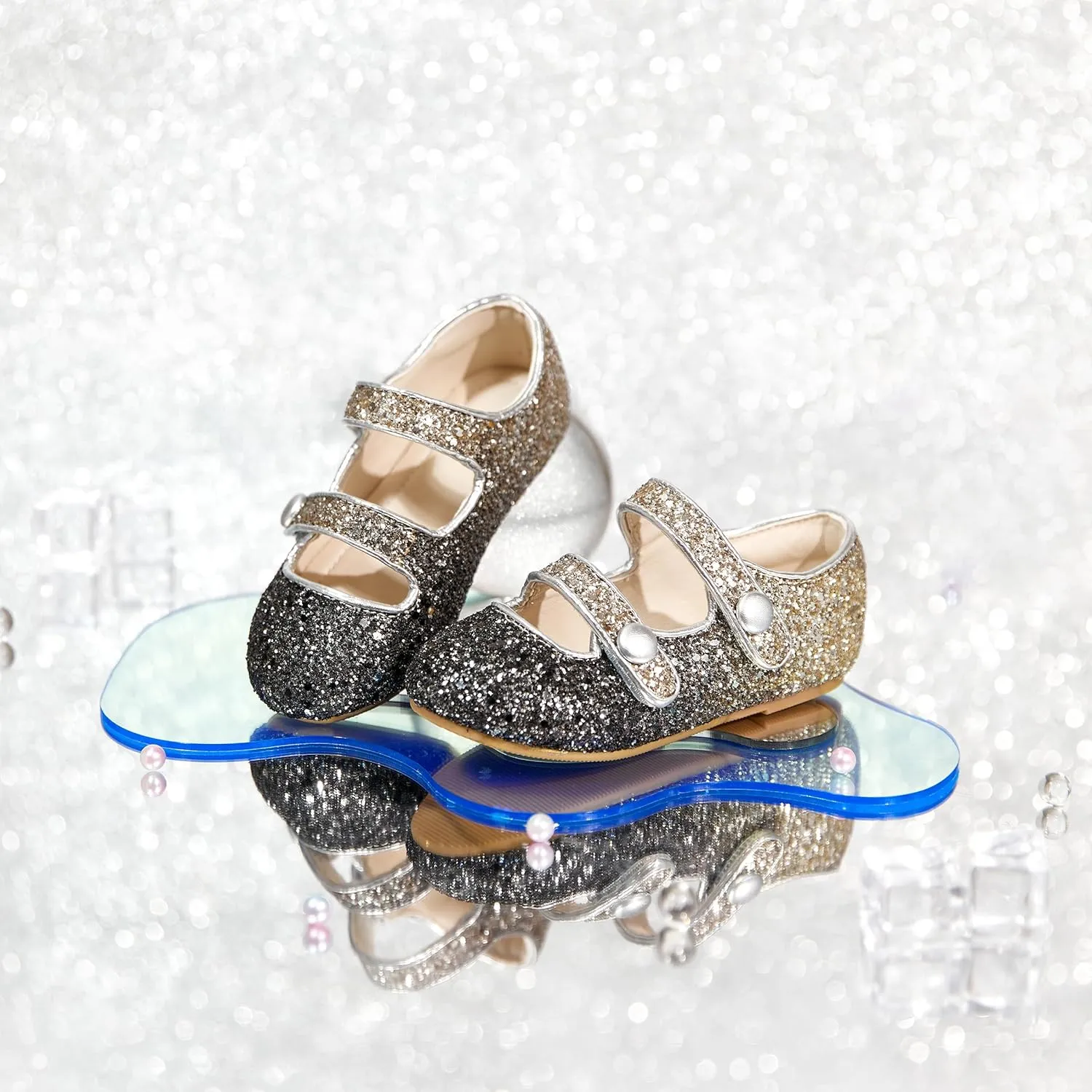 Toddler Flower Girl Dress Shoes - Little Girl Mary Janes for Wedding Party