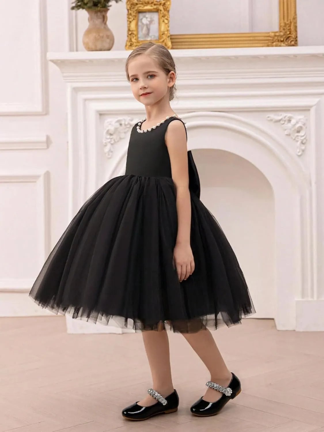 Toddler Flower Girl Dress Shoes - Little Girl Mary Janes for Wedding Party