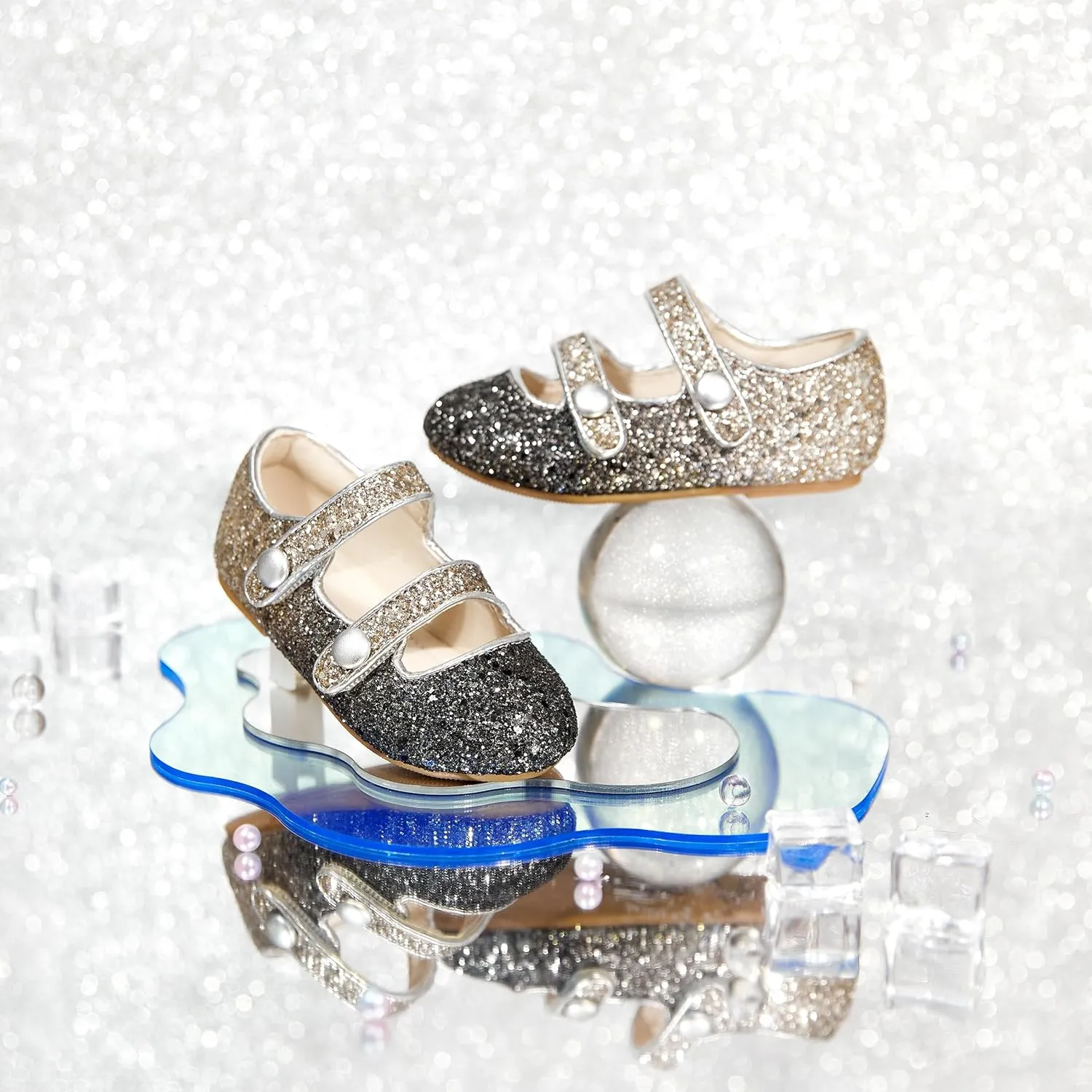 Toddler Flower Girl Dress Shoes - Little Girl Mary Janes for Wedding Party
