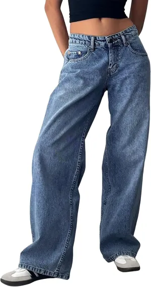 Trendy Queen Womens Baggy Jeans Wide Leg Denim Pants Boyfriend Loose Streetwear Trousers Fall Fashion y2k Outfits 2025