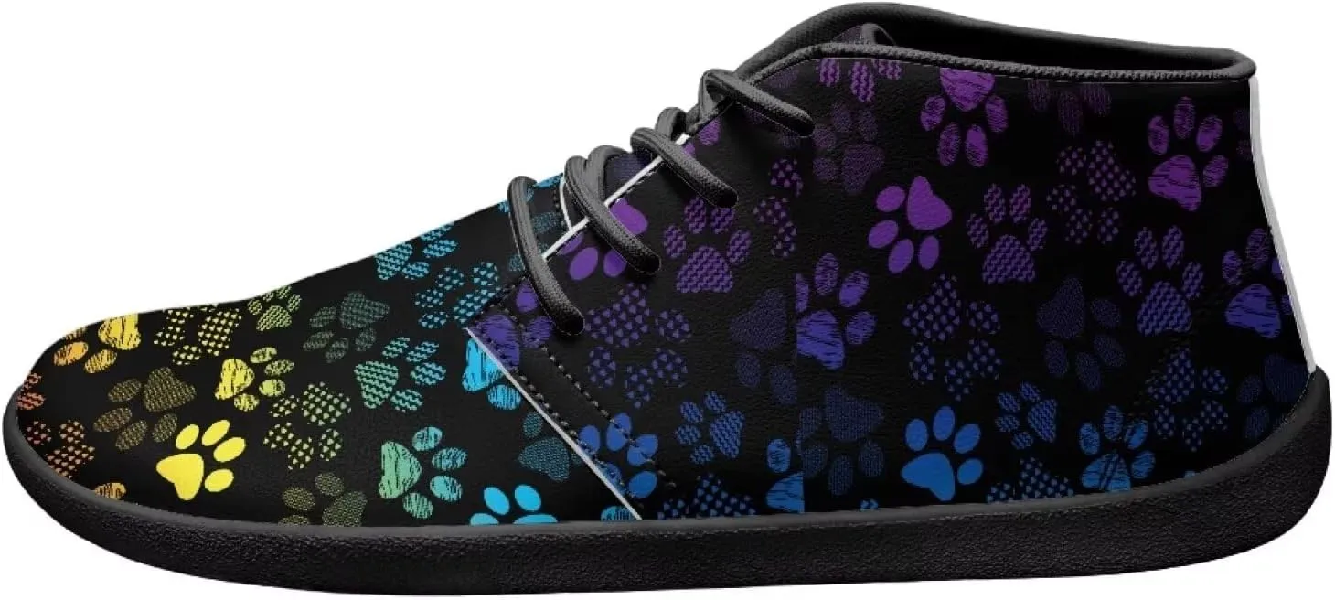 Trendy Womens Barefoot Shoes Leather Shoes for Women Low Top Sneakers