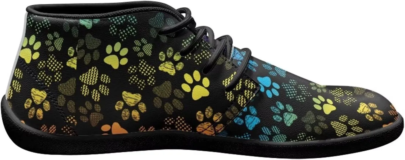 Trendy Womens Barefoot Shoes Leather Shoes for Women Low Top Sneakers