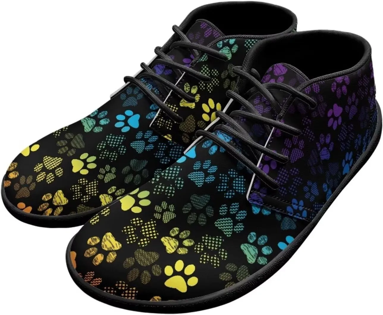 Trendy Womens Barefoot Shoes Leather Shoes for Women Low Top Sneakers