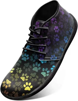 Trendy Womens Barefoot Shoes Leather Shoes for Women Low Top Sneakers