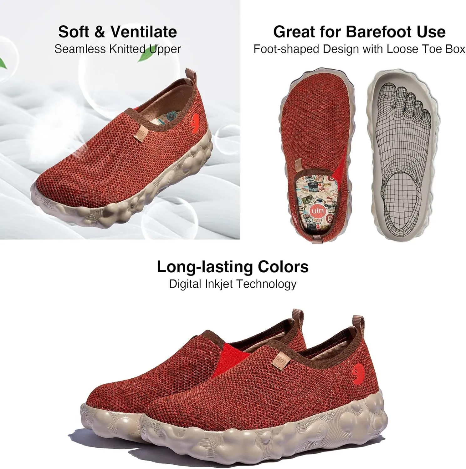 UIN Men's Fashion Sneakers Walking Art Travel Shoes Toledo Ⅵ