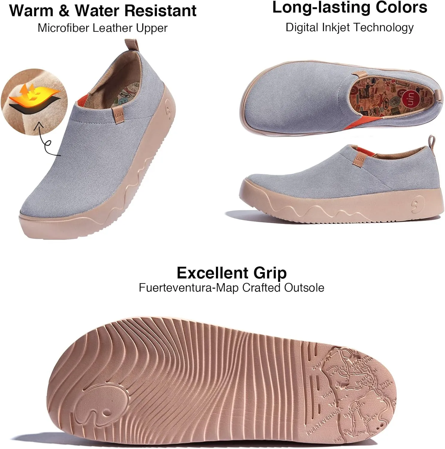 UIN Men's Fashion Sneakers Walking Art Travel Shoes Toledo Ⅸ