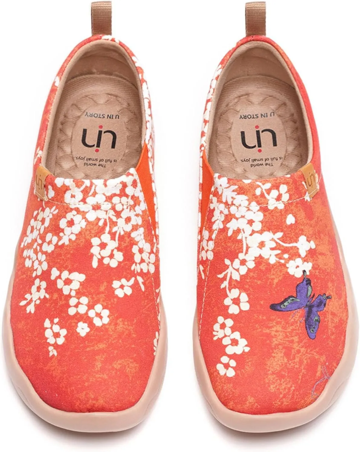 UIN Women's Art Travel Slip-On Shoes Casual Lightweight Breathable Flats Comfortable Loafers