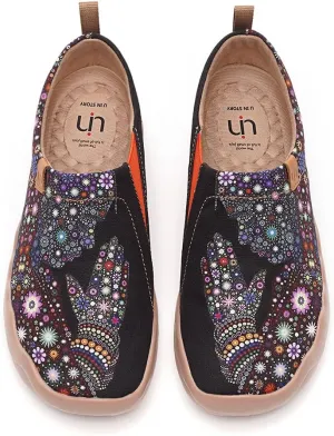 UIN Women's Art Travel Slip-On Shoes Casual Lightweight Breathable Flats Comfortable Loafers