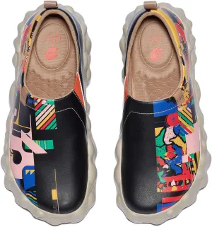 UIN Women's Fashion Sneakers Slip On Walking Art Travel Shoes Toledo Ⅵ Rainbow Crush 2