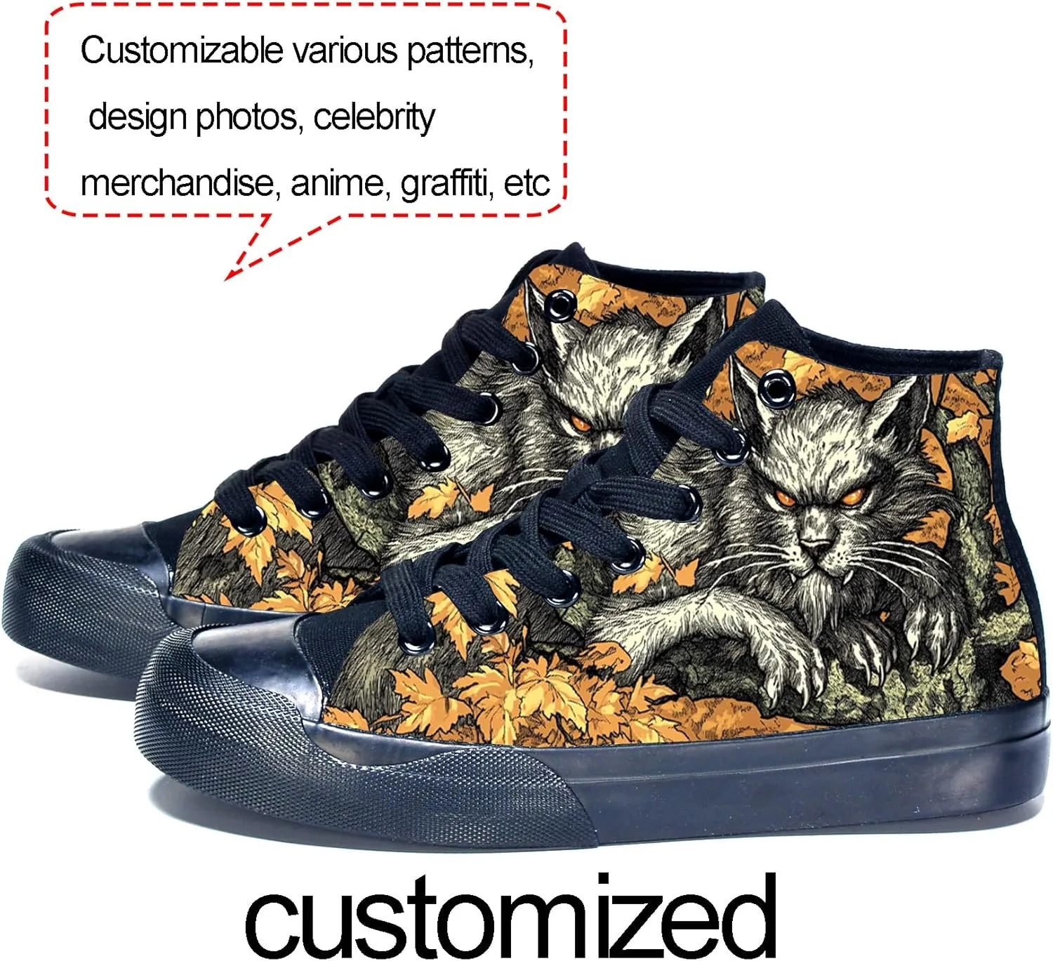 Unisex Fashion High Top Sneakers Classic Lace-Up Canvas Shoes Casual Cool Hip Hop Tennis Walking Shoes for Men Women