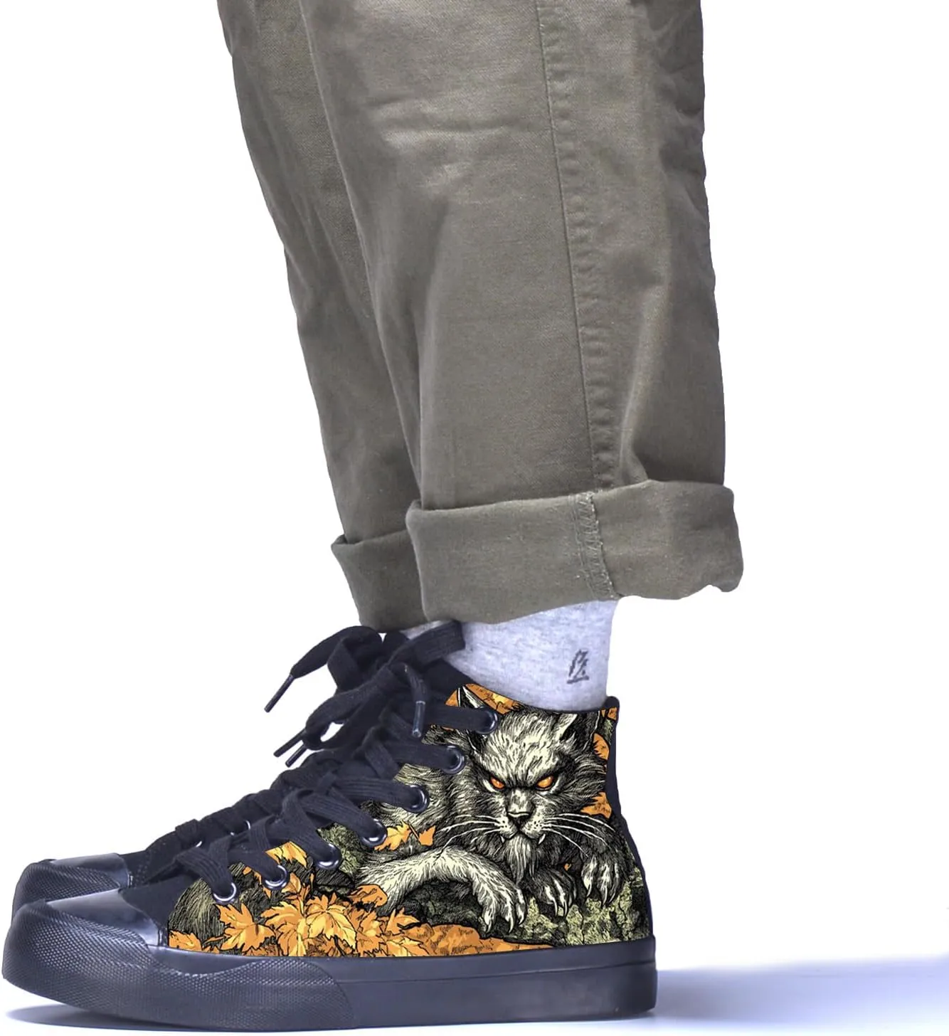 Unisex Fashion High Top Sneakers Classic Lace-Up Canvas Shoes Casual Cool Hip Hop Tennis Walking Shoes for Men Women