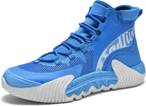 Usoway Men's Basketball Shoes Fashion Sneakers Breathable Non-Slip Walking Outdoor Training Sports Running Shoes Cushioned Fitness Tennis Shoes