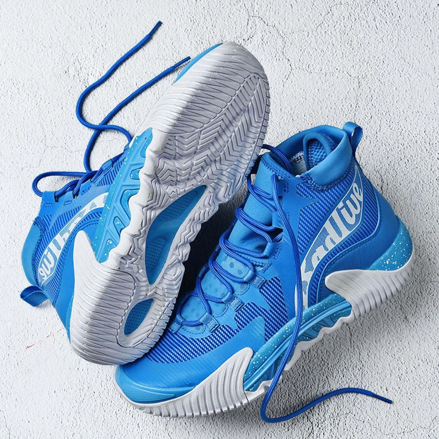 Usoway Men's Basketball Shoes Fashion Sneakers Breathable Non-Slip Walking Outdoor Training Sports Running Shoes Cushioned Fitness Tennis Shoes