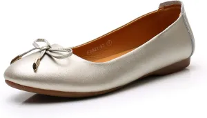 VenusCelia Women's Bowknot Ballet Dance Flat Shoe
