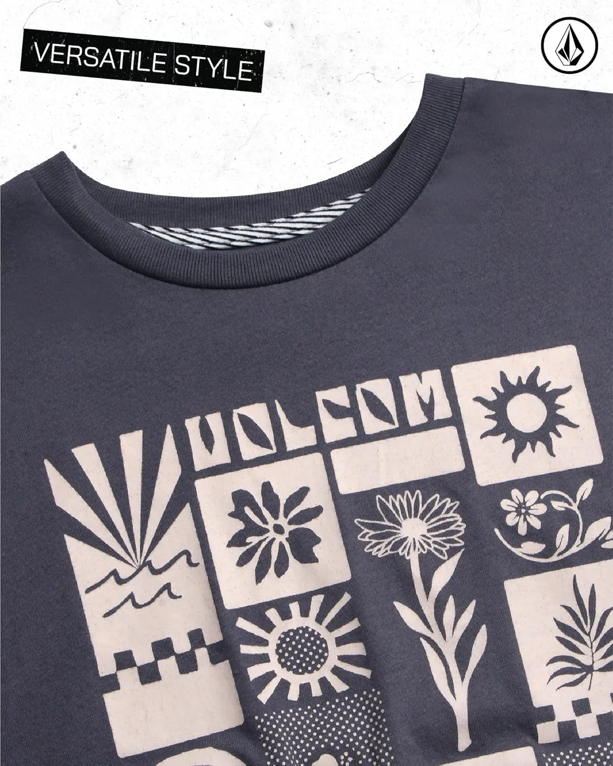 Volcom Girls Shirts - Casual Crewneck Short Sleeve Graphic Tee Trendy Tops - Breathable Girls Summer Clothes