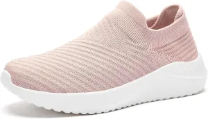 Walking Shoes Womens Slip on Sneakers with Memory Foam Casual Comfortable Non Slip Work Shoes Arch Support Loafers