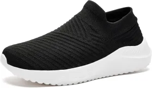 Walking Shoes Womens Slip on Sneakers with Memory Foam Casual Comfortable Non Slip Work Shoes Arch Support Loafers