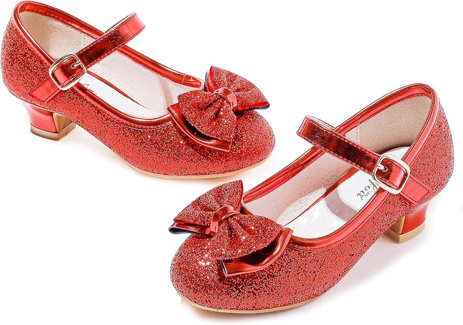 Walofou Flower Girls Wedding Party Heel Princess Shoes Flats for Kid Toddler