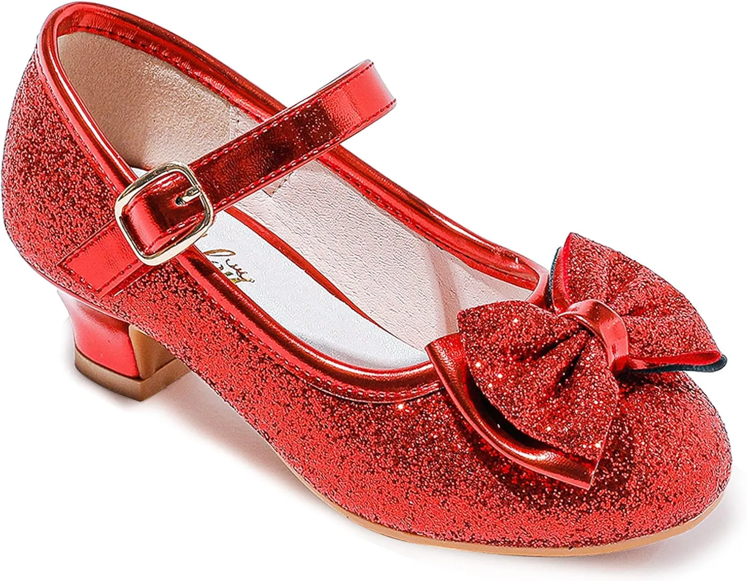 Walofou Flower Girls Wedding Party Heel Princess Shoes Flats for Kid Toddler