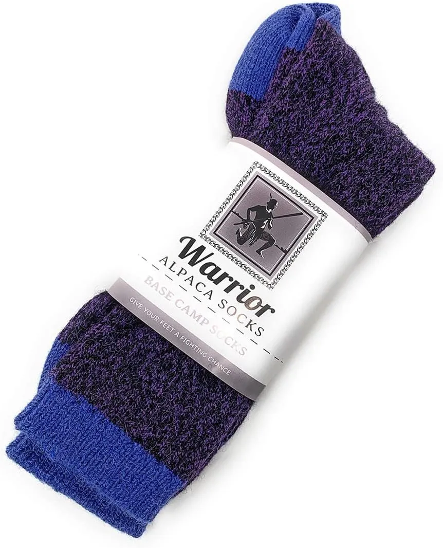 WARRIOR ALPACA SOCKS - Unisex Base Camp Alpaca Wool Hiking Socks for Men & Women