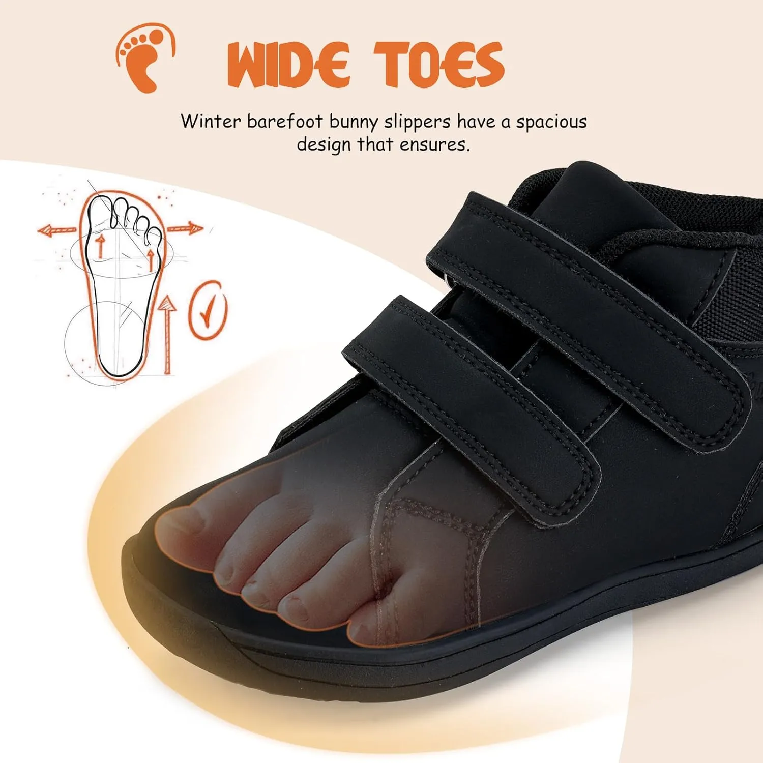 WateLves Toddler Little Kids Wide Barefoot Shoes Boys Girls Winter High Top Minimalist Sneakers Ankle Boots Leather Uniform Dress Shoes Naturally Splay