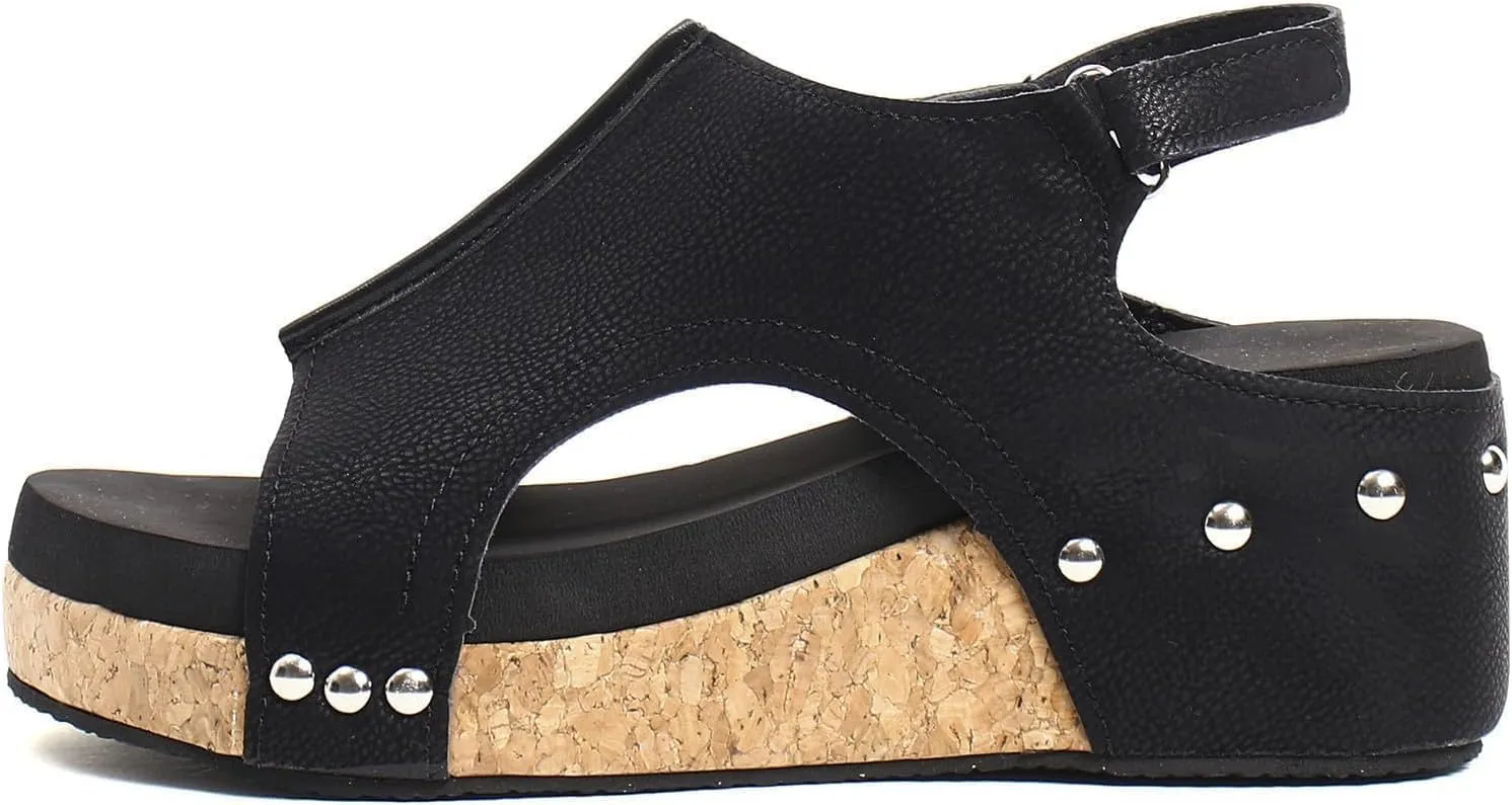 Wedge Sandals for Women 2025 Wide Width Comfortable Open-Toe Cork Casual & Dressy Summer Shoes Platform Wedges Heels Sandals with Ankle Strap Arch Support for Woman Boho Beach Vacation