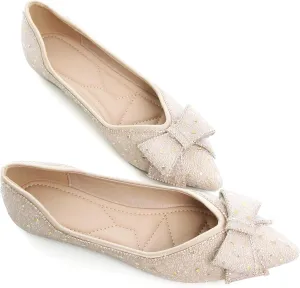 WENJIAZHIZHI Ballet Flats Wedding Dressy Shoes for Womens Comfortable Pointed-Toe Slip-On Loafers Flats Shoes Dressy Casual