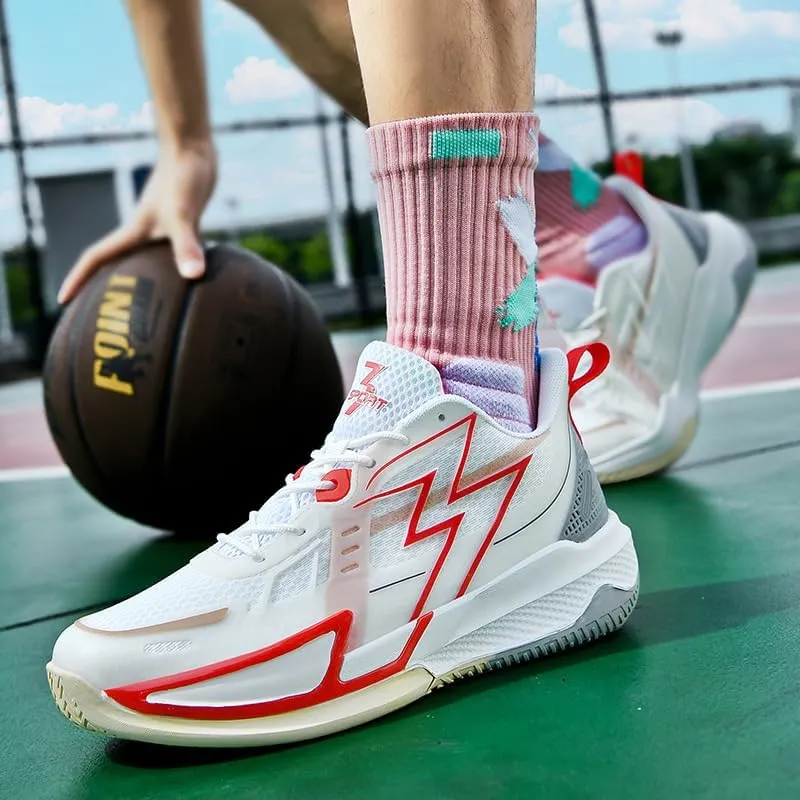 Women Basketball Shoes Fashion Sneakers Comfortable Unisex Athletic Lightweight Non Slip Outdoor Sport Volleyball Shoes