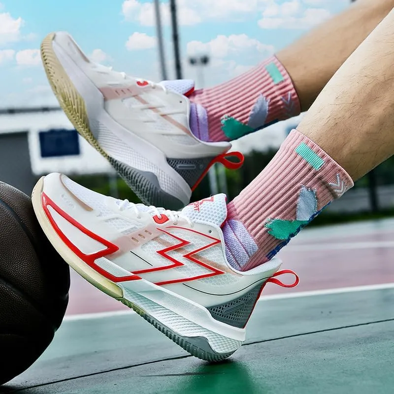 Women Basketball Shoes Fashion Sneakers Comfortable Unisex Athletic Lightweight Non Slip Outdoor Sport Volleyball Shoes