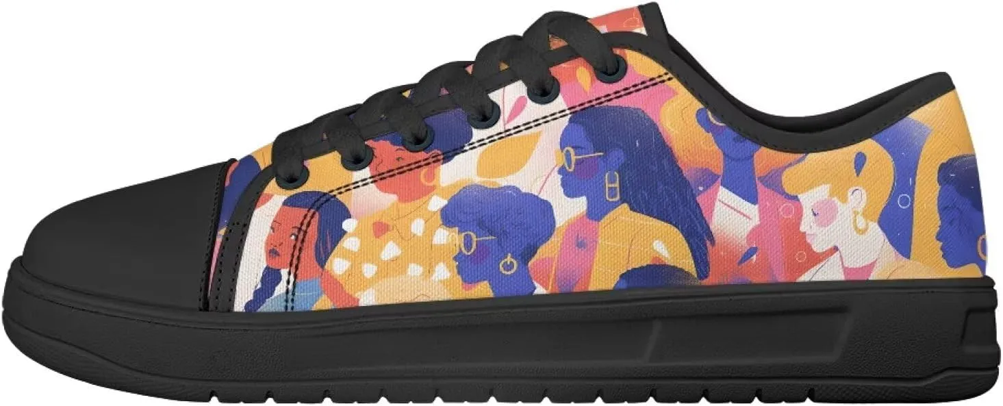 Women Dress Canvas Shoes Comfortable Fashion Sneakers Breathable Walking Shoe Gym Tennis Casual Chunky Sneaker Outdoor