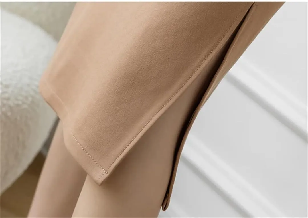 Women High Wiast Office Skirt Bodycon Long Skirts Elegant Sexy Pockets Midi Pencil Skirt
