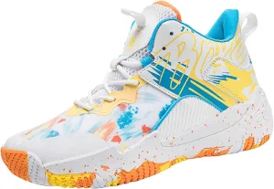 Women Men Basketball Shoes Fashion Running Sneakers Colorful Painting High Rebound Non-Slip Sport Shoes