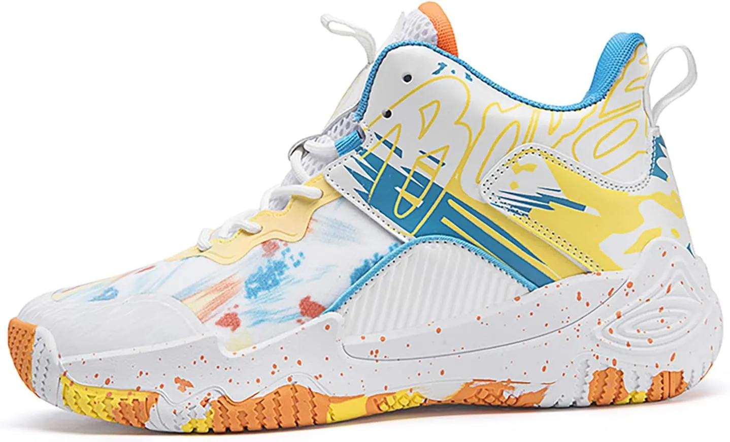 Women Men Basketball Shoes Fashion Running Sneakers Colorful Painting High Rebound Non-Slip Sport Shoes