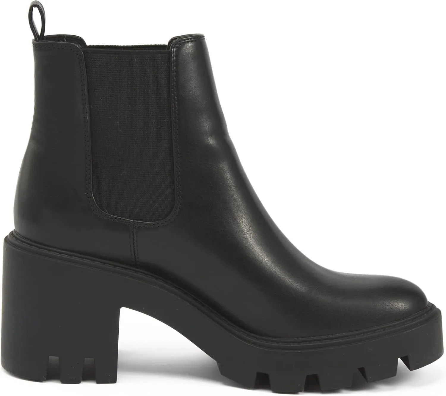 Women's Chelsea Boots Fashion Platform High Heel Ankle Booties Round Toe Casual Elastic Chunky Block Heel Boots