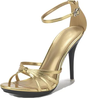 Womens Dressy Sandals Stiletto High Heel Strappy Party Evening Shoes