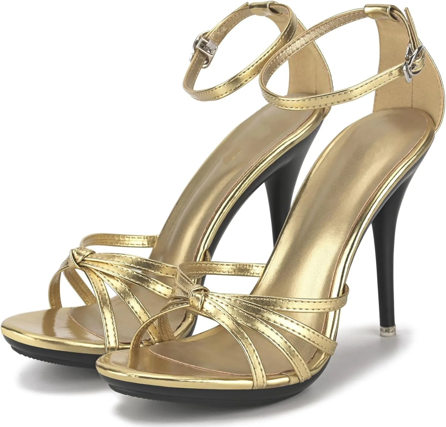 Womens Dressy Sandals Stiletto High Heel Strappy Party Evening Shoes