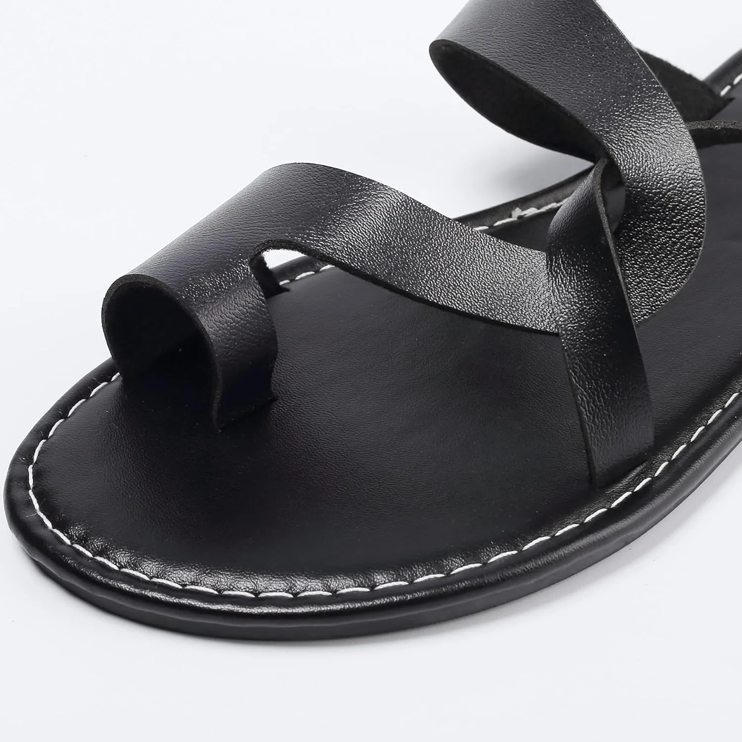 Women's Flat Sandals Casual Summer Sandals Dress Fashion Round Open Flip Flop Thong Sandals