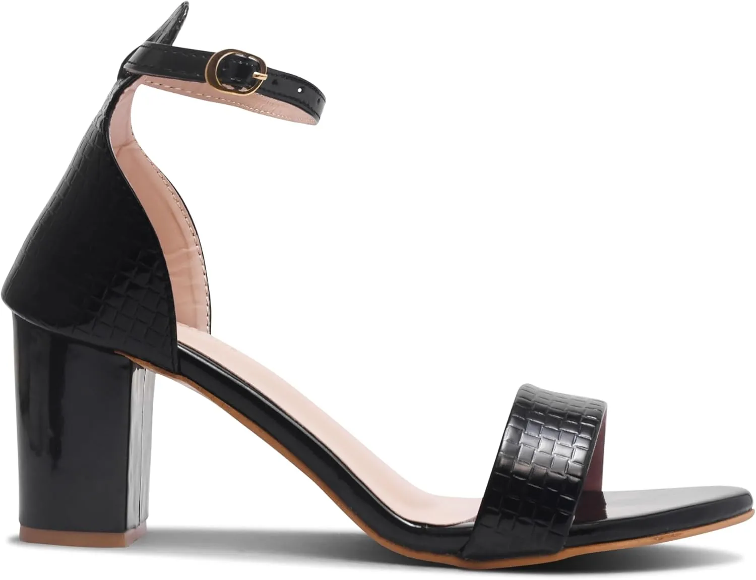 Women's Hi-Chunk High Heel Pump Sandals – Stylish Black Heels for Women, Elegant Heels for Parties, Date Nights, and Special Occasions