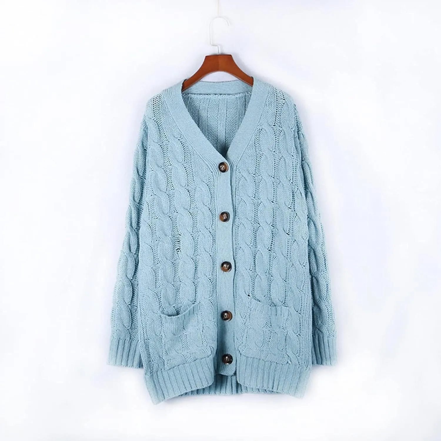 Women's Lightweight Cardigan Sweaters Casual Long Sleeve Open Front Drop Shoulder Oversized Fall Trendy Knitwear