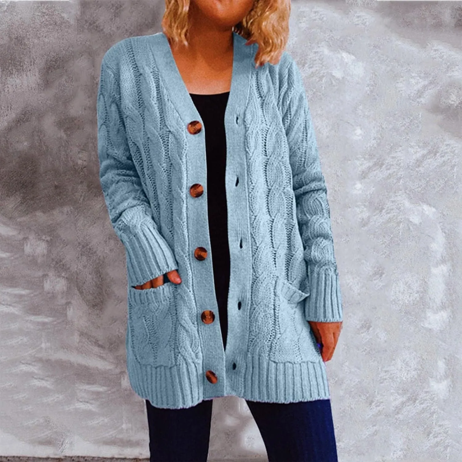 Women's Lightweight Cardigan Sweaters Casual Long Sleeve Open Front Drop Shoulder Oversized Fall Trendy Knitwear
