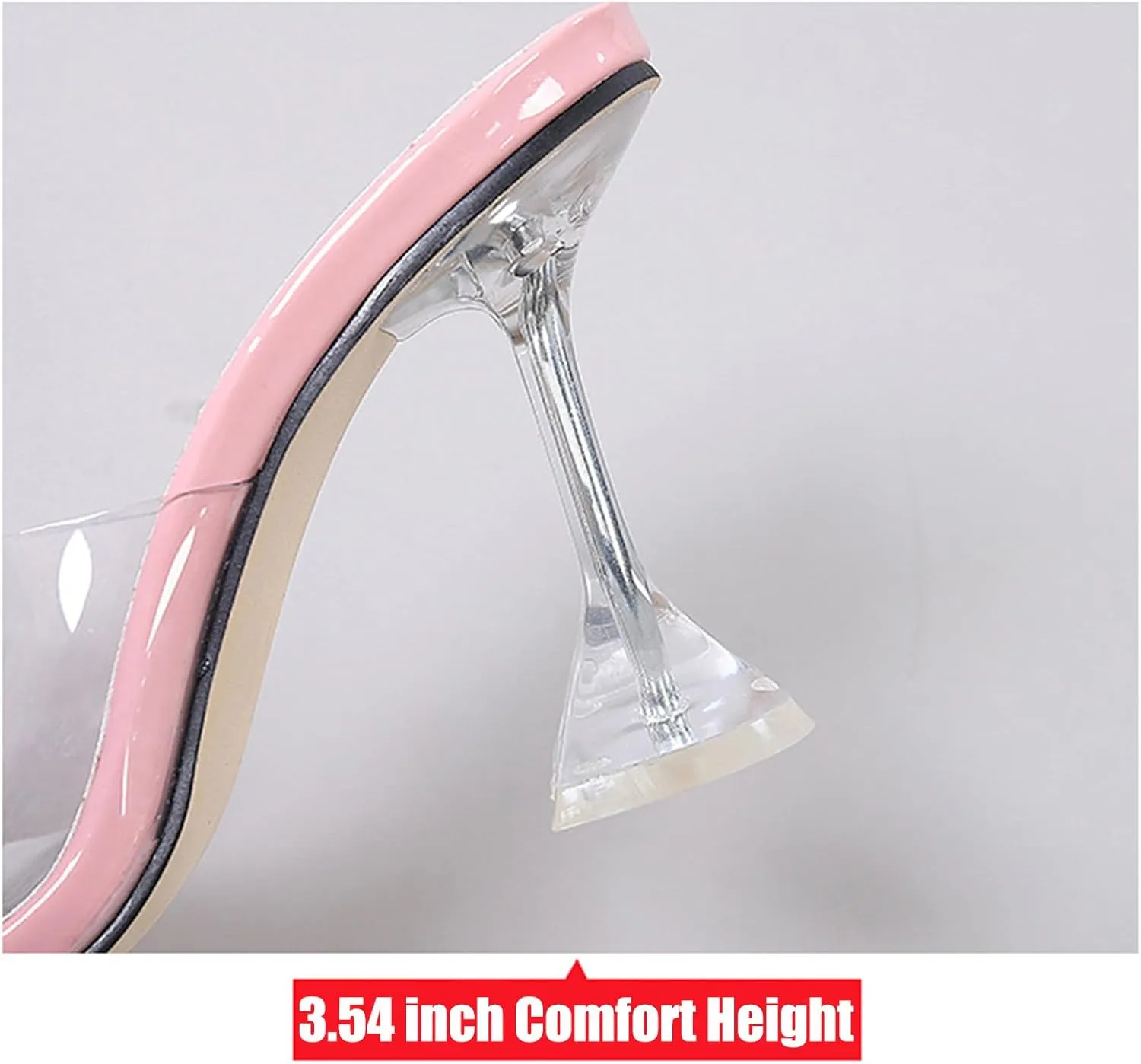 Women's Pearl Bow Square Toe Stiletto Heels Sandals,Square Toe Open Toes Slipper Slip On Dress Kitten High Heels