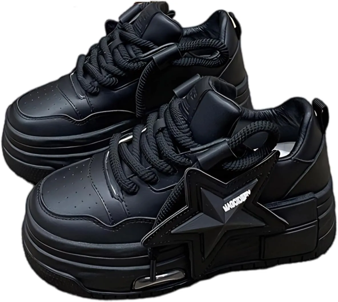 Women's Sneakers Exaggerated Star Chunky Platform Bold Retro Streetwear Shoes Thick Sole Y2K Fashion Daily Outfits