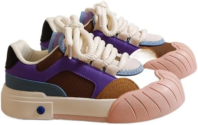 Women's Trendy Stylish Sneakers, Comfortable Wear-Resistant Skateboard Shoes for All Seasons, Street Style