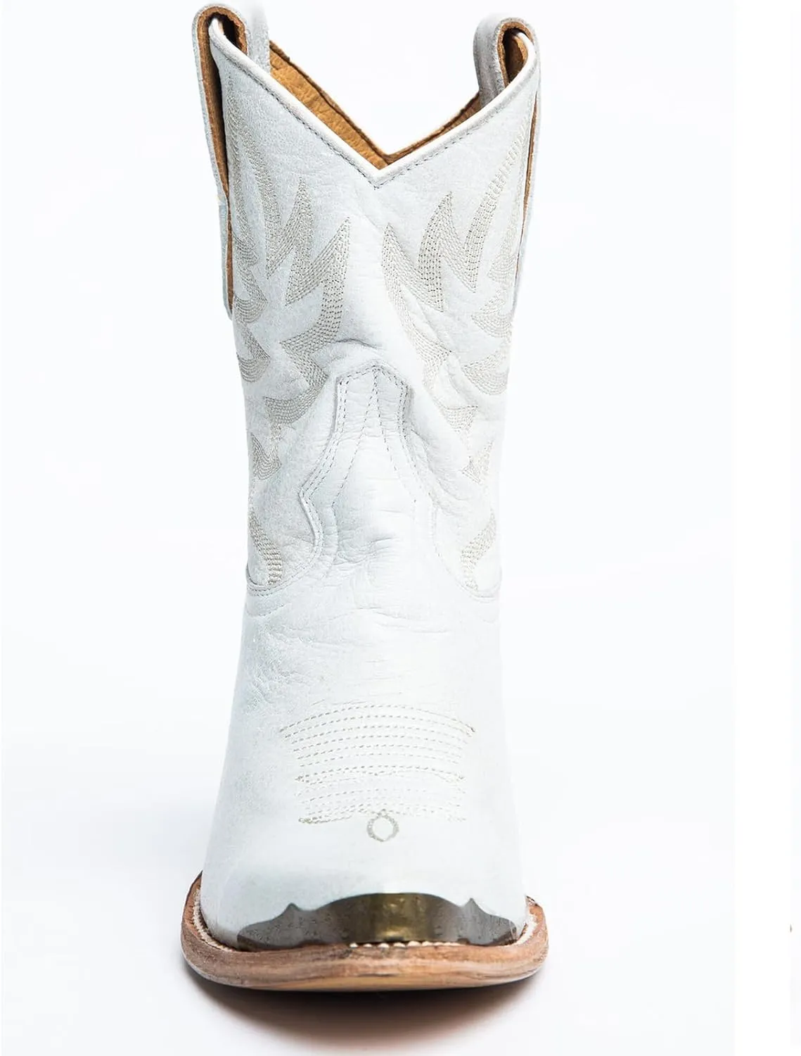Women's Western Cowboy Ankle Boots Short Cowgirl Boots with Classic Embroidered Slip On Pointed Toe Chunky Country Booties