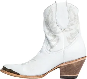 Women's Western Cowboy Ankle Boots Short Cowgirl Boots with Classic Embroidered Slip On Pointed Toe Chunky Country Booties