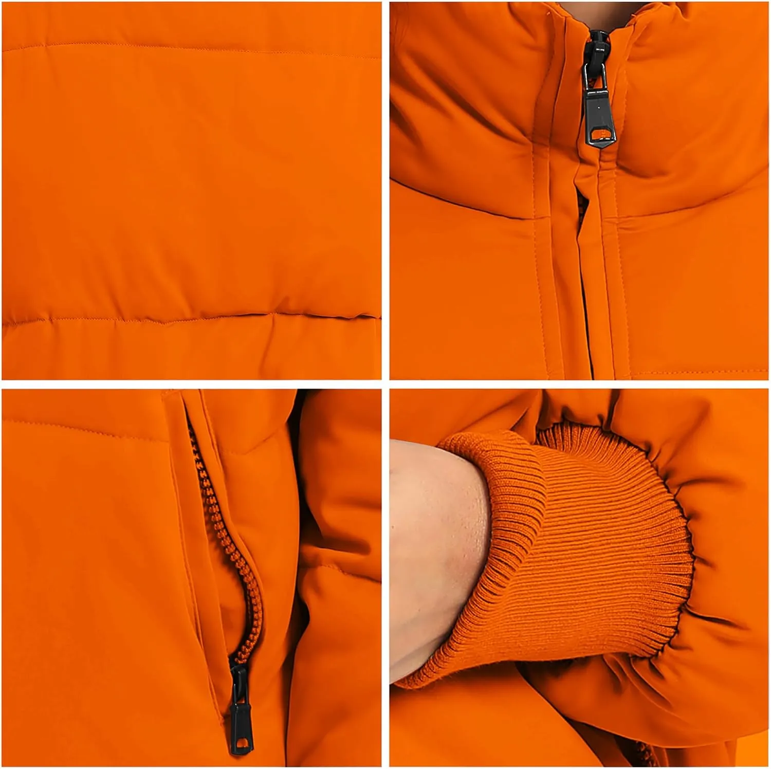 Women’s Winter Baggy Zip Puffer jackets Short Down Jacket Coat