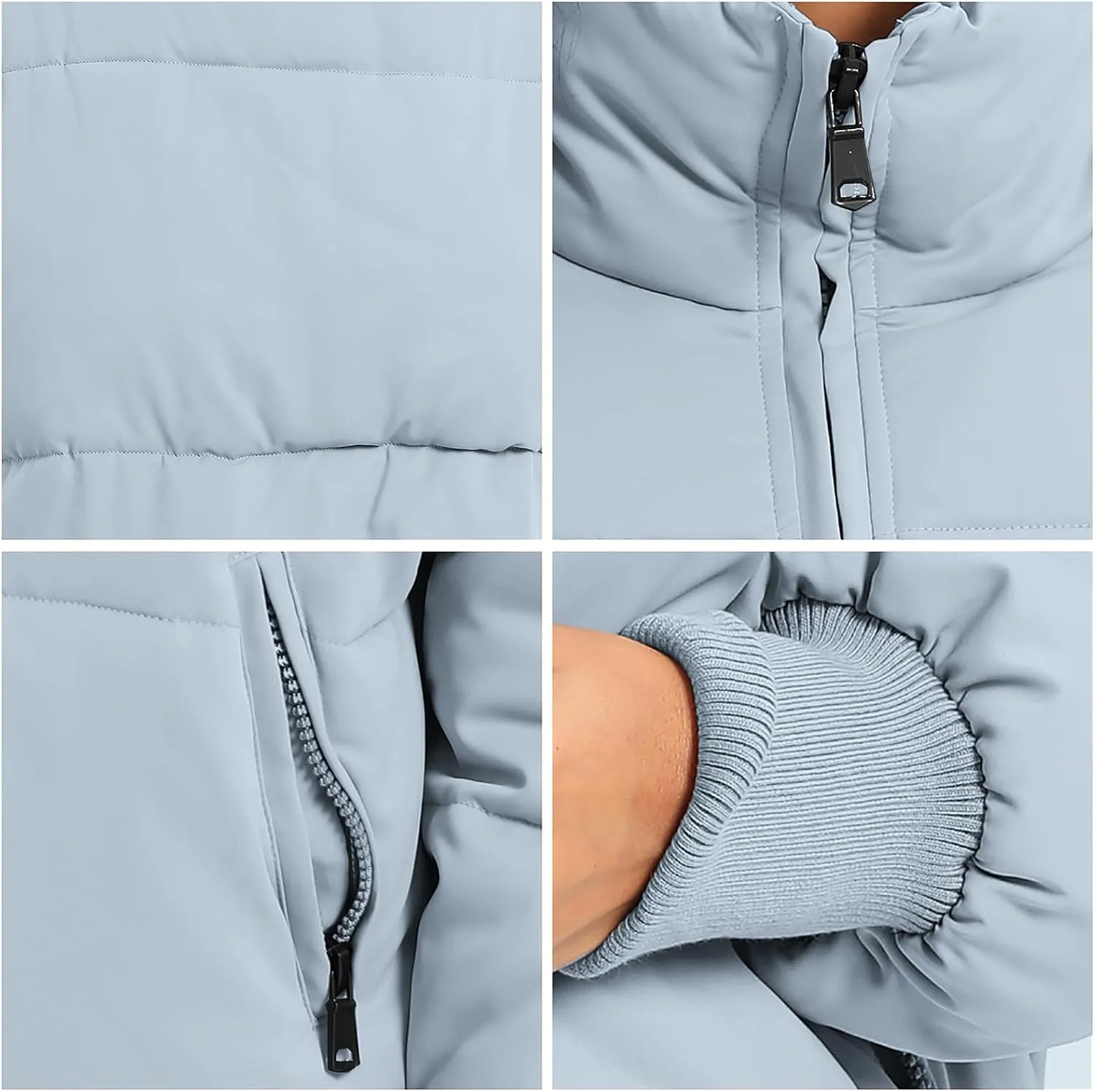 Women’s Winter Baggy Zip Puffer jackets Short Down Jacket Coat