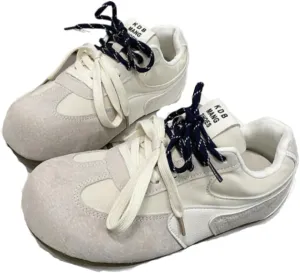 Y2K Retro Cute Non Slip Lace Up Sneakers Women & Teen Girls - Kawaii Slip on Walking Shoes with Arch Support Shoes, Streetwear Athleisure Retro Design for Tennis & Racquet Sport, Lightweight Running