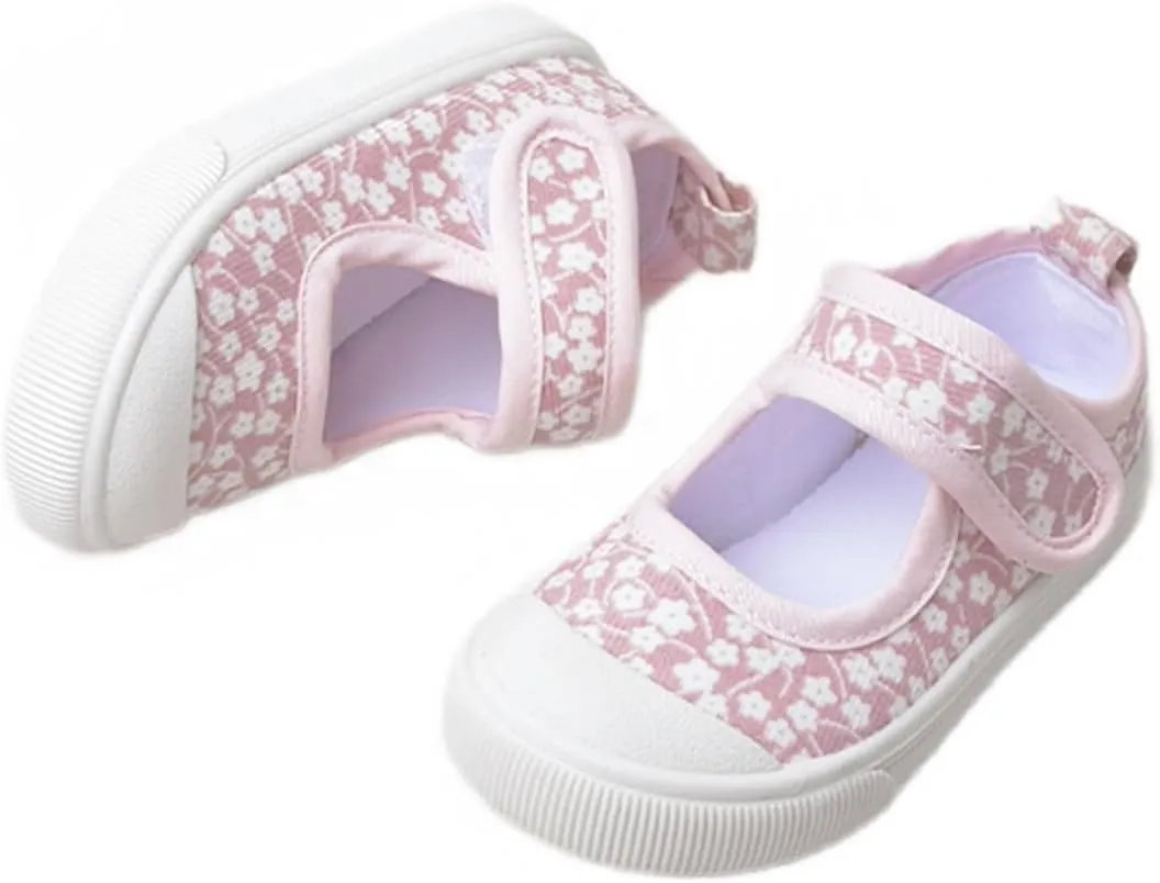 YIBLBOX Girl Canvas Sneakers Toddler Girl Mary Jane Flats Casual School Uniform Loafers Dress Shoe