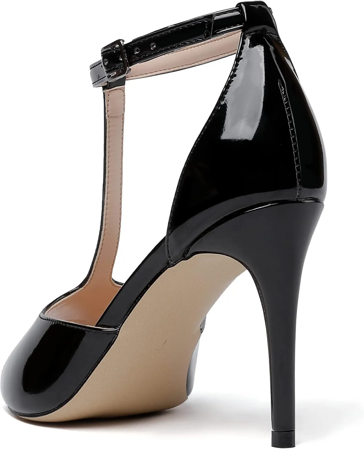 Zamikoo Women's Peep Toe Sandals Ankle Strap Stiletto Pumps Dress Shoes